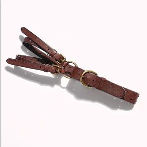 Free People Bobbi Double Buckle Leather  Belt